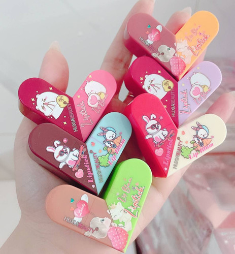 پک رژلب و بالم لب دوطرفه قلبی تاشو