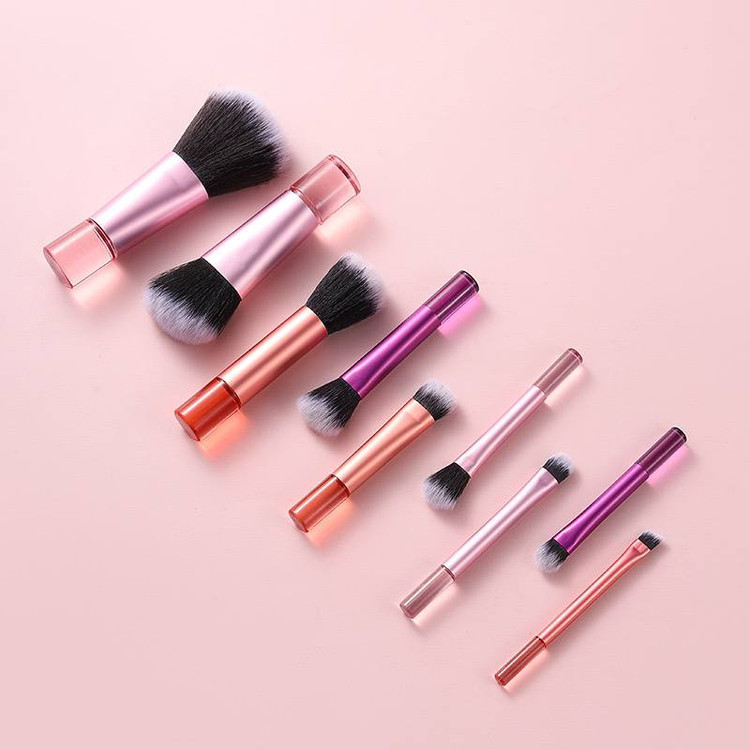 براش 10 تایی پینترستی کیفی صورتی بنفش مینی