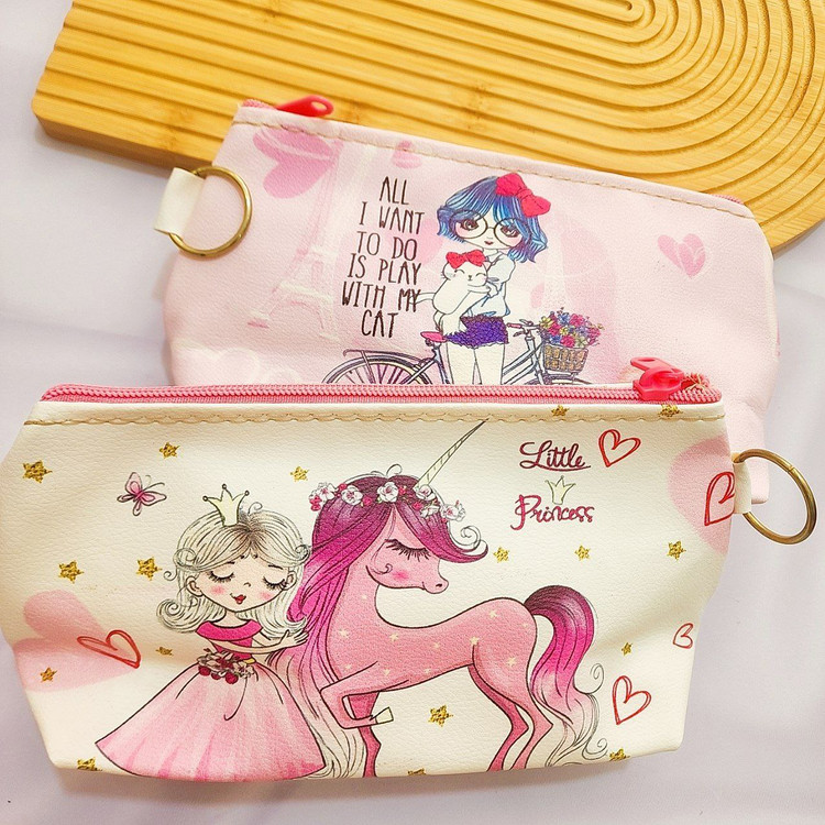 کیف لوازم آرایش فانتزی طرح دختر