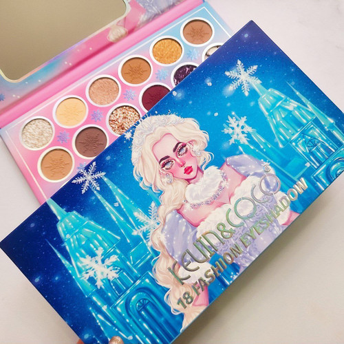 پالت سایه چشم ۱۸ رنگ دختر برفی از برند کوین کوکو KEVIN&COCO