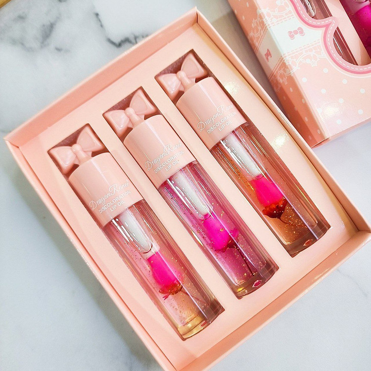 برق لب فانتزی پاپیونی گلدار حرارتی