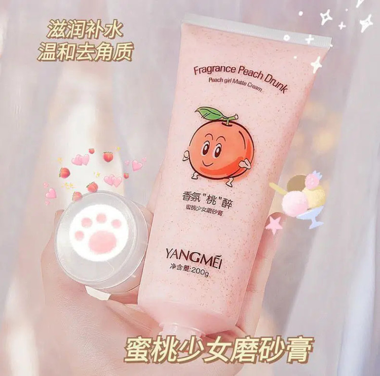 اسکراب لایه بردار صورت و بدن هلو یانگمی حجم 200g