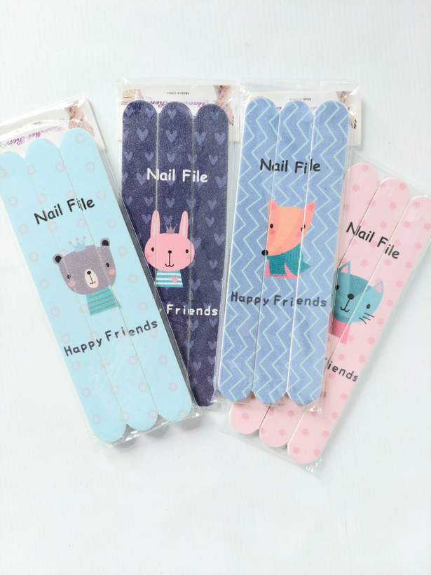 پک 3 عددی سوهان ناخن دوطرفه سایز بزرگ فانتزی