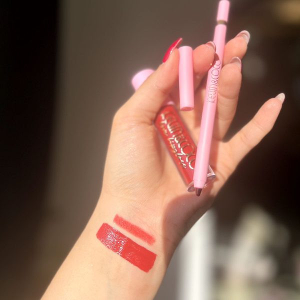 ست آرایشی 4 تکه کوین کوکو (سایه چشم رژلب مداد لب براش) kevin&coco