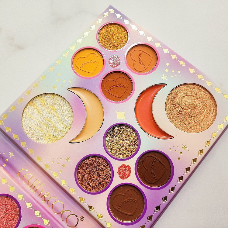 ست آرایشی 4 تکه کوین کوکو (سایه چشم رژلب مداد لب براش) kevin&coco