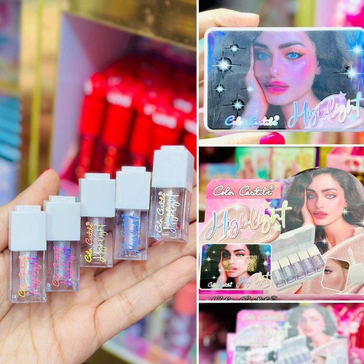 پک هایلایتر مایع ۵ عددی کالرکاستل color castle