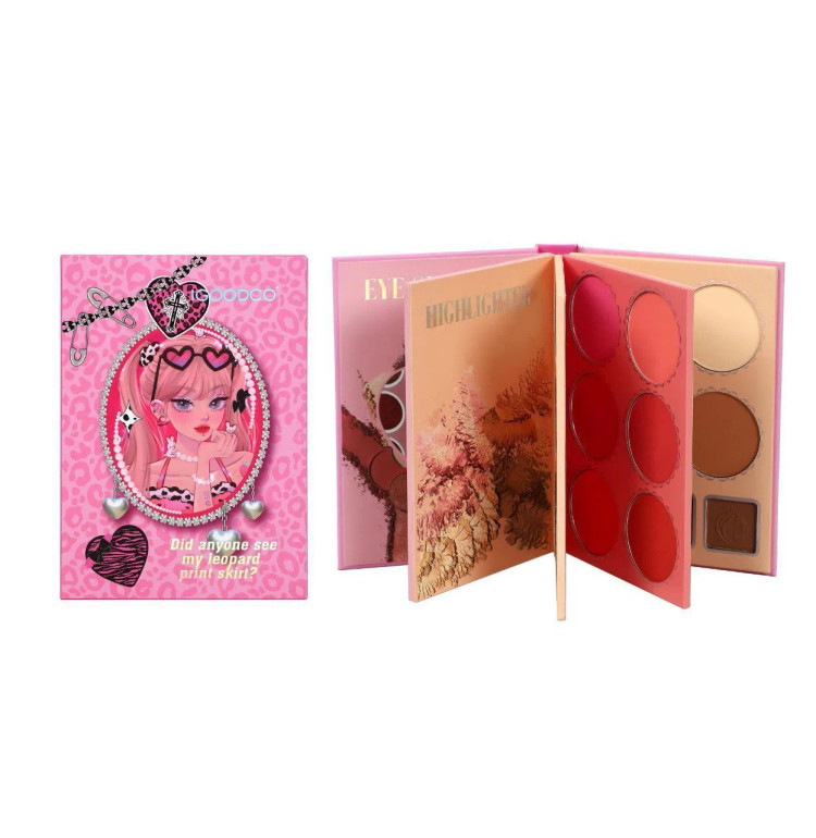 پالت سایه کتابی طرح دختر صورتی IGOODCO