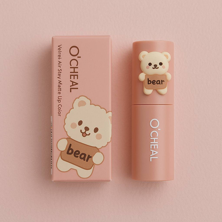 رژ لب مخملی خرسی «O’CHEAL Velvet Air Soft Mist Lip Glaze»