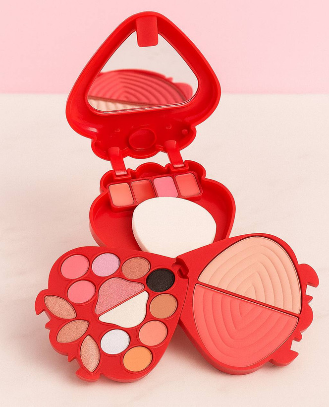 پالت آرایشی طرح توت فرنگی برند IMAN OF NOBLE