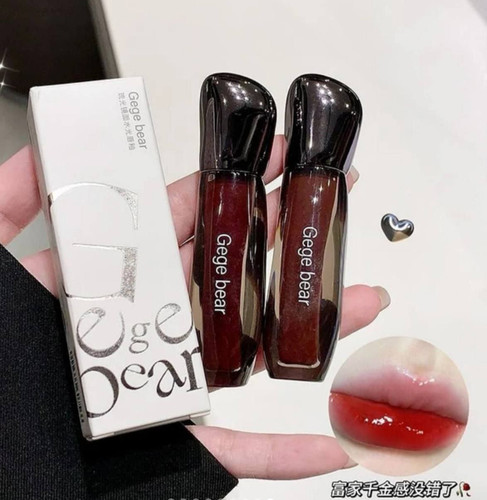 رژ خیس و لیپ گلاس سنگی Gege bear