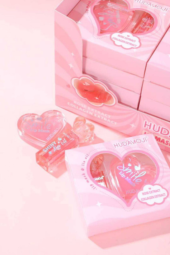 ماسک لب و روغن براق کننده لب Huda Moji