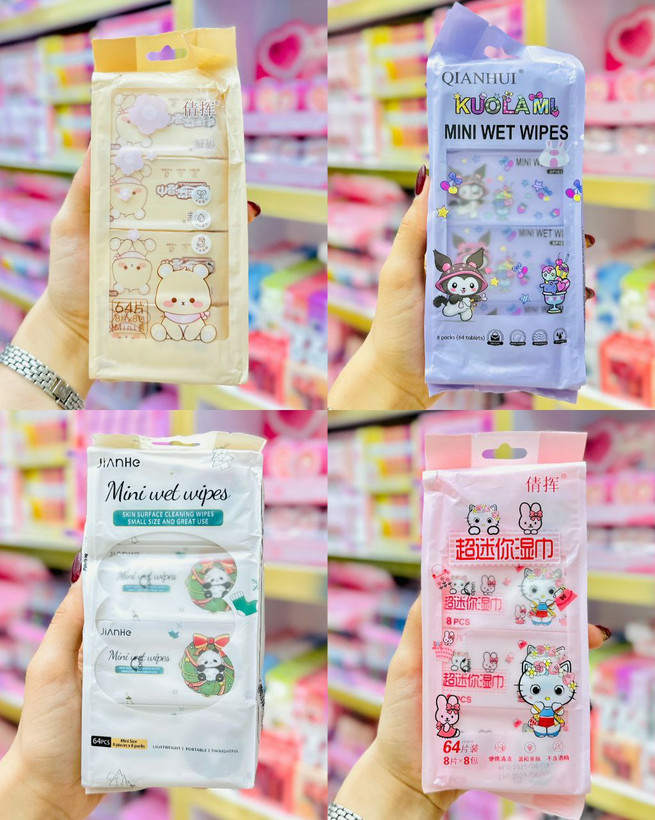 دستمال مرطوب فانتزی مینی