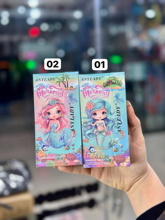 پالت سایه آرایشی کیفی چندکاره پری دریایی آنی لیدی ANYLADY