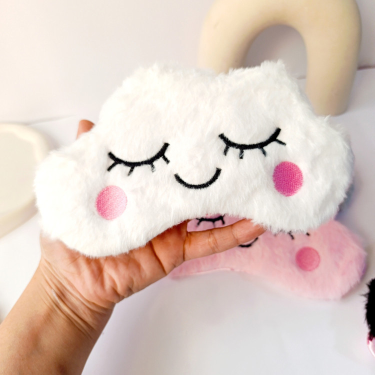 چشم بند فانتزی پشمالو طرح ابر