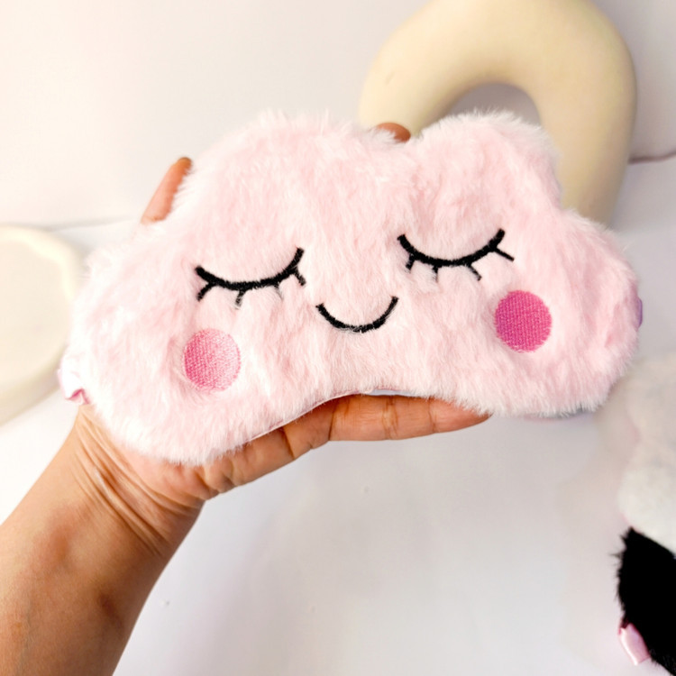 چشم بند فانتزی پشمالو طرح ابر