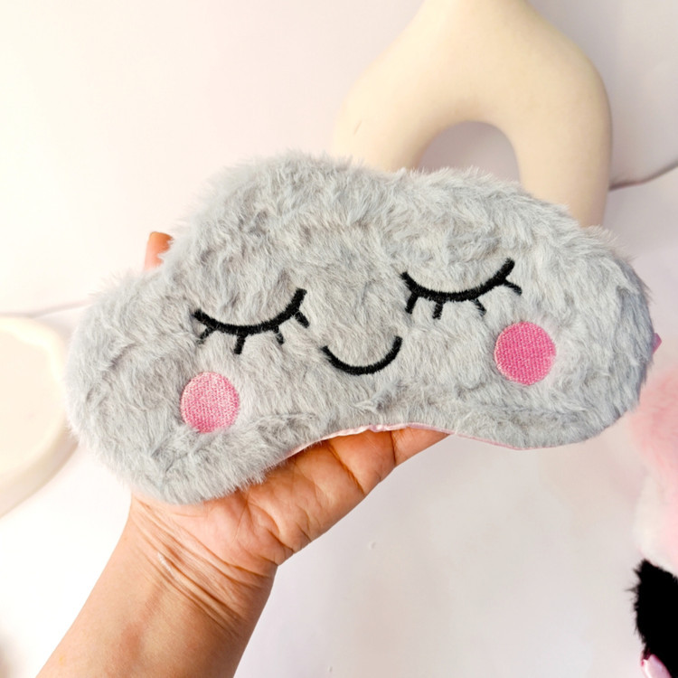 چشم بند فانتزی پشمالو طرح ابر