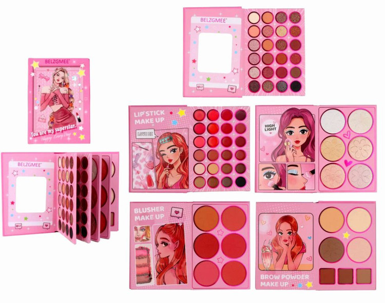 پالت آرایشی فانتزی کتابی باربی BELZGMEE