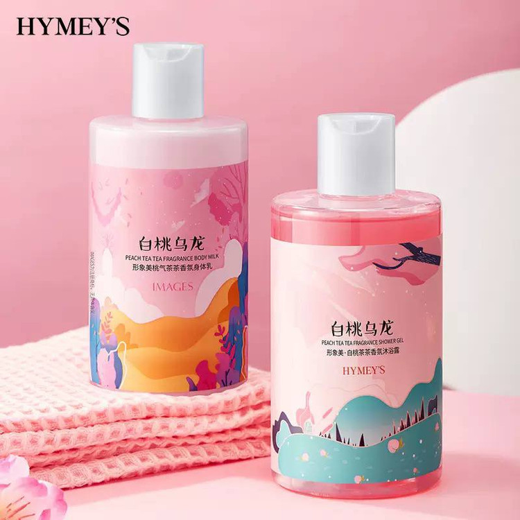 شاورژل ( شامپو بدن ) خوشبوکننده هلو و چای HYMEYS